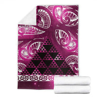 Matariki New Zealand Blanket NZ Niho Taniwha Maori New Year Pink Galaxy