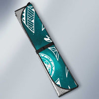 Matariki New Zealand Auto Sun Shade NZ Niho Taniwha Maori New Year Cyan Galaxy LT14 - Polynesian Pride