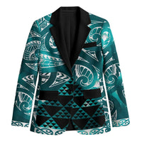 Matariki New Zealand Blazer NZ Niho Taniwha Maori New Year Cyan Galaxy