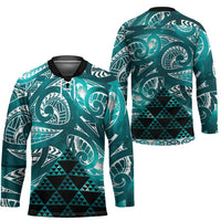 Matariki New Zealand Hockey Jersey NZ Niho Taniwha Maori New Year Cyan Galaxy