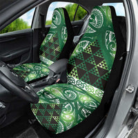 Matariki New Zealand Car Seat Cover NZ Niho Taniwha Maori New Year Green Galaxy