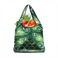 Matariki New Zealand Grocery Bag NZ Niho Taniwha Maori New Year Green Galaxy