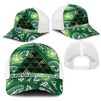 Matariki New Zealand Mesh Trucker Cap NZ Niho Taniwha Maori New Year Green Galaxy