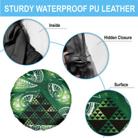 Matariki New Zealand Spare Tire Cover NZ Niho Taniwha Maori New Year Green Galaxy