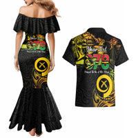 Personalised Vanuatu 678 Couples Matching Mermaid Dress and Hawaiian Shirt Proud To Be A Ni-Van LT14 - Polynesian Pride