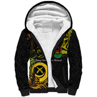 Personalised Vanuatu 678 Sherpa Hoodie Proud To Be A Ni-Van LT14 Unisex Black - Polynesian Pride