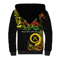 Personalised Vanuatu 678 Sherpa Hoodie Proud To Be A Ni-Van LT14 - Polynesian Pride