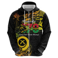 Personalised Vanuatu 678 Zip Hoodie Proud To Be A Ni-Van