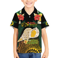 Vanuatu Triton's Trumpet Hawaiian Shirt Tropical Flowers Vanuatuan Map LT14 - Polynesian Pride