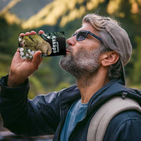 Personalised New Zealand Kakapo 4 in 1 Can Cooler Tumbler Aotearoa Fern With Manuka