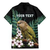 Personalised New Zealand Kakapo Family Matching Mermaid Dress and Hawaiian Shirt Aotearoa Fern With Manuka