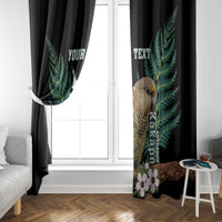Personalised New Zealand Kakapo Window Curtain Aotearoa Fern With Manuka