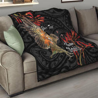 Personalised New Zealand Kea Quilt Nestor Notabilis With Harakeke Maori Pattern LT14 - Polynesian Pride
