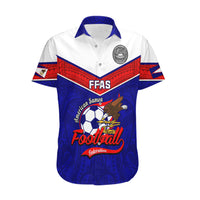 American Samoa Football Hawaiian Shirt Polynesian Sporty Style LT14 Blue - Polynesian Pride