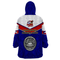 American Samoa Football Wearable Blanket Hoodie Polynesian Sporty Style LT14 - Polynesian Pride