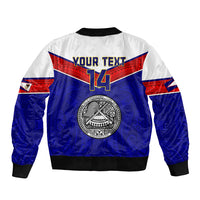 Personalised American Samoa Football Bomber Jacket Polynesian Sporty Style LT14 - Polynesian Pride