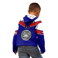 Personalised American Samoa Football Kid Hoodie Polynesian Sporty Style LT14 - Polynesian Pride