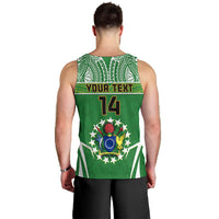 Personalised Cook Islands Football Men Tank Top Go Kuki Airani Polynesian Sporty Style LT14 - Polynesian Pride
