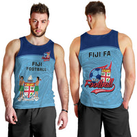 Fiji Football Men Tank Top Fijian Tapa Pattern Sporty Style LT14 - Polynesian Pride