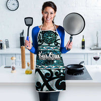 Kia Ora New Zealand Apron Aotearoa Proud Maori Paua Shell Silver Fern - Polynesian Pride