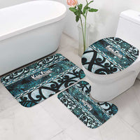 Kia Ora New Zealand Bathroom Set Aotearoa Proud Maori Paua Shell Silver Fern LT14 - Polynesian Pride