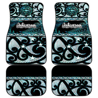 Kia Ora New Zealand Car Mats Aotearoa Proud Maori Paua Shell Silver Fern - Polynesian Pride