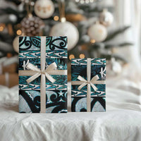 Kia Ora New Zealand Wrapping Paper Aotearoa Proud Maori Paua Shell Silver Fern - Polynesian Pride