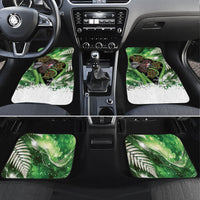 Piwakawaka New Zealand Christmas In July Car Mats NZ Aroha Koru Fern Marble Vibes