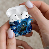 Tui Bird New Zealand Christmas In July AirPods Case NZ Aroha Koru Fern Marble Vibes