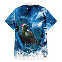 Tui Bird New Zealand Christmas In July Family Matching Mermaid Dress and Hawaiian Shirt NZ Aroha Koru Fern Marble Vibes