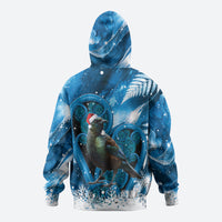 Tui Bird New Zealand Christmas In July Hoodie NZ Aroha Koru Fern Marble Vibes LT14 - Polynesian Pride