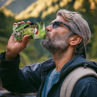 Kakapo New Zealand Christmas In July 4 in 1 Can Cooler Tumbler NZ Aroha Koru Fern Marble Vibes