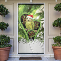 Kakapo New Zealand Christmas In July Door Cover NZ Aroha Koru Fern Marble Vibes