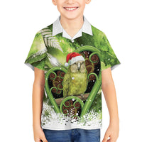 Kakapo New Zealand Christmas In July Hawaiian Shirt NZ Aroha Koru Fern Marble Vibes LT14 - Polynesian Pride