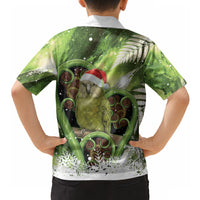Kakapo New Zealand Christmas In July Hawaiian Shirt NZ Aroha Koru Fern Marble Vibes LT14 - Polynesian Pride
