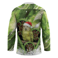 Kakapo New Zealand Christmas In July Hockey Jersey NZ Aroha Koru Fern Marble Vibes