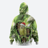 Kakapo New Zealand Christmas In July Hoodie NZ Aroha Koru Fern Marble Vibes LT14 - Polynesian Pride