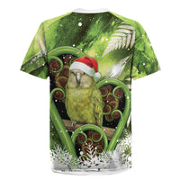 Kakapo New Zealand Christmas In July Rugby Jersey NZ Aroha Koru Fern Marble Vibes