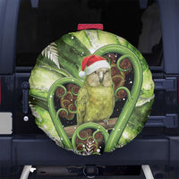 Kakapo New Zealand Christmas In July Spare Tire Cover NZ Aroha Koru Fern Marble Vibes