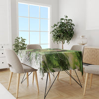 Kakapo New Zealand Christmas In July Tablecloth NZ Aroha Koru Fern Marble Vibes