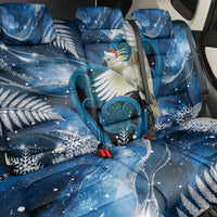 Sulphur-crested Cockatoo New Zealand Christmas In July Back Car Seat Cover NZ Aroha Koru Fern Marble Vibes