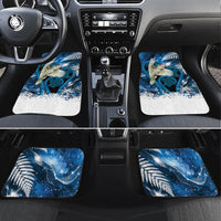 Sulphur-crested Cockatoo New Zealand Christmas In July Car Mats NZ Aroha Koru Fern Marble Vibes