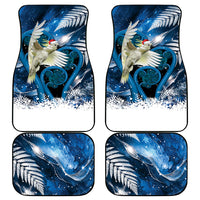Sulphur-crested Cockatoo New Zealand Christmas In July Car Mats NZ Aroha Koru Fern Marble Vibes