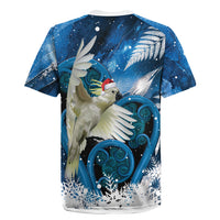 Sulphur-crested Cockatoo New Zealand Christmas In July Rugby Jersey NZ Aroha Koru Fern Marble Vibes