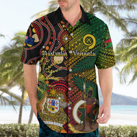 Vanuatu and Australia Hawaiian Shirt Vanuatuan Polynesian Mix Aussie Aboriginal Art LT14 - Polynesian Pride