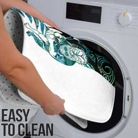 New Zealand Silver Fern Rugby Custom Bathroom Set Go All Black Turquoise Maori Paua Shell LT14 - Polynesian Pride