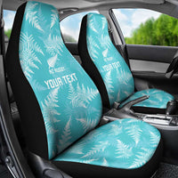 New Zealand Silver Fern Rugby Custom Car Seat Cover Go Aotearoa Champions Turquoise Version - Polynesian Pride