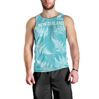 New Zealand Silver Fern Rugby Custom Men Tank Top Go Aotearoa Champions Turquoise Version - Polynesian Pride