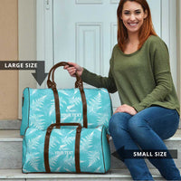 New Zealand Silver Fern Rugby Custom Travel Bag Go Aotearoa Champions Turquoise Version - Polynesian Pride