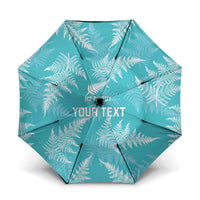 New Zealand Silver Fern Rugby Custom Umbrella Go Aotearoa Champions Turquoise Version - Polynesian Pride